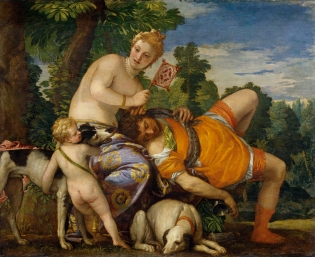 Venus y Adonis Paolo Veronese
